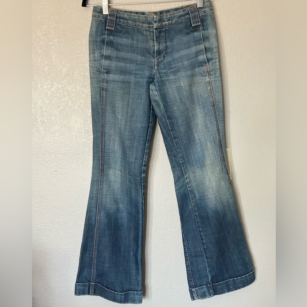 7 For All Mankind Flare Jeans Y2K Jerome Dahan Cuffed Trousers Business Casual